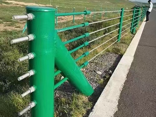 钢丝绳索护栏
